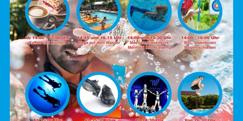 Professioneller Mermaidingkurs während unseres Freibadfestes