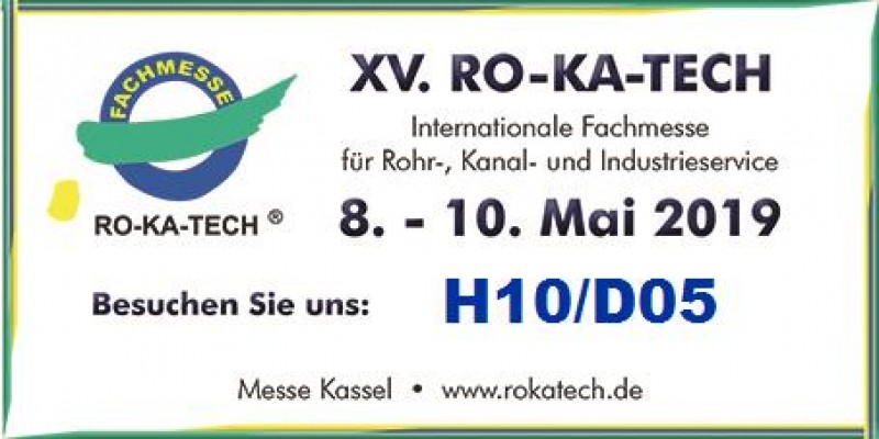 Besuchen Sie uns auf der RO-KA-TECH in Kassel.